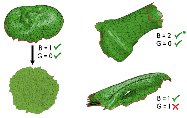 developability of a 3D surface patch