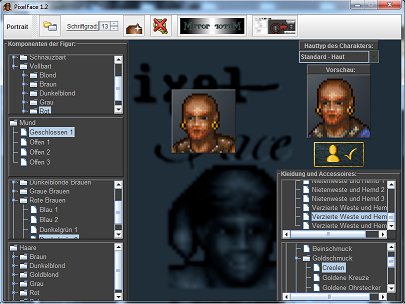 PixelFace editor